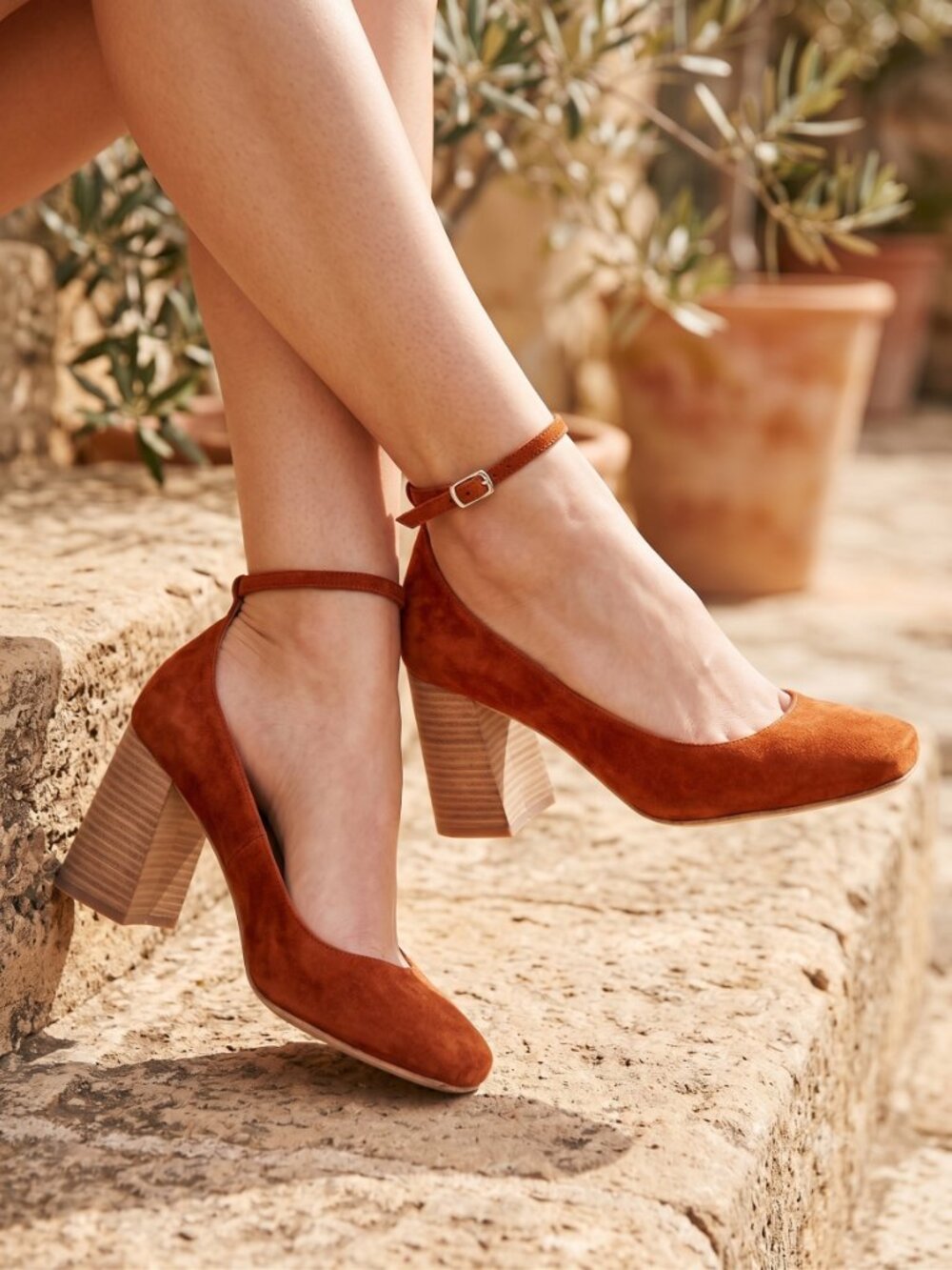 Jeffrey Campbell x Free People Delta ankle strap suede heels
